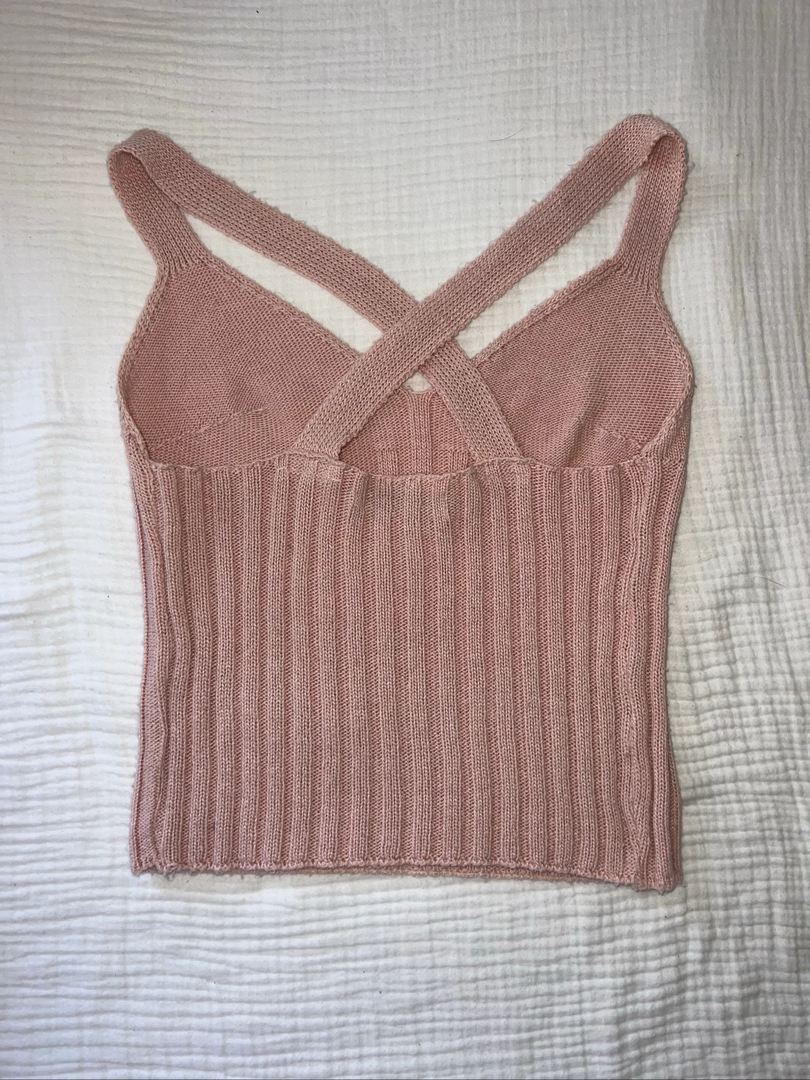 Ribbed Pink Tank Top – photo 4